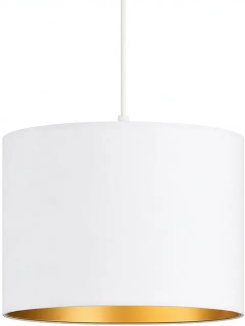 Lampa wisząca z abażurem ażurowa ORO Deluxe biała 30cm ZLA7232