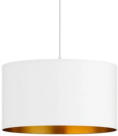 Lampa wisząca z abażurem ażurowa ORO Deluxe biała 35cm ZLA7232