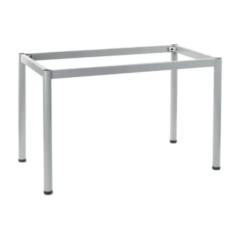 Stelaż biurka z nogą okrągła NY-A057/176/O - 176x76 cm, alu