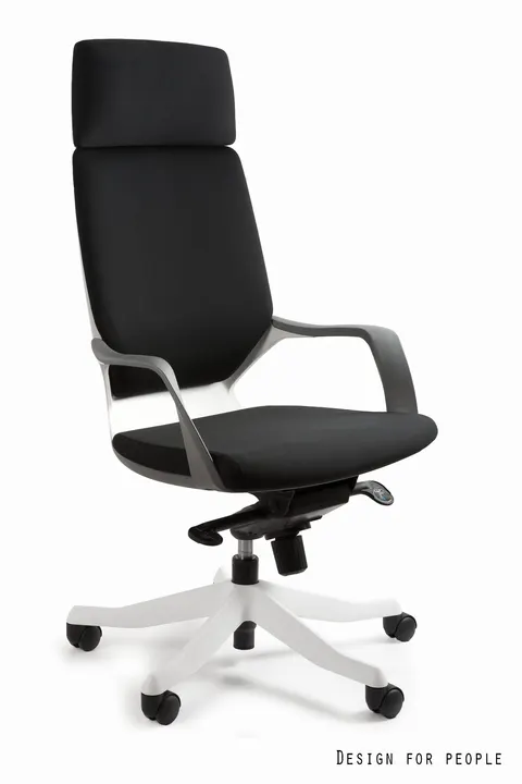 Fotel biurowy Apollo - biały BL418 Black (W-909-W-BL418)