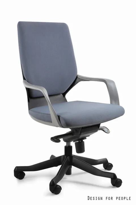 Fotel biurowy Apollo M - czarny BL417 Slategrey (W-908-B-BL417)