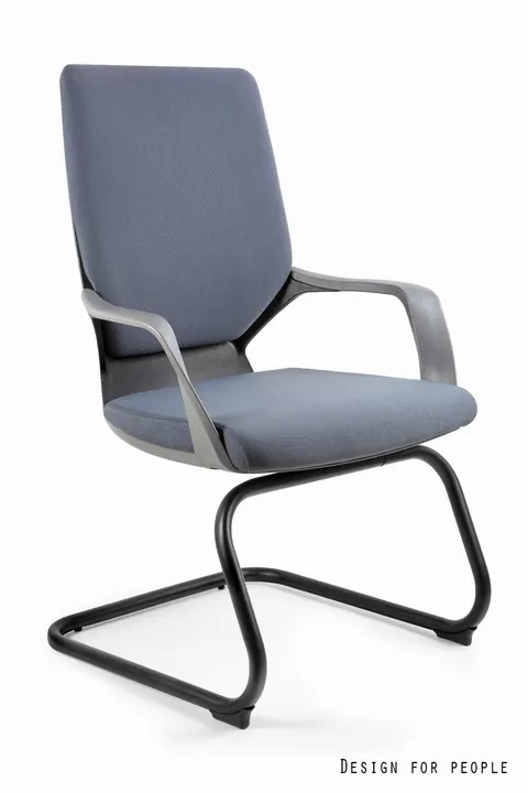 Fotel biurowy Apollo Skid - czarny BL417 Slategrey (W-901-B-BL417)