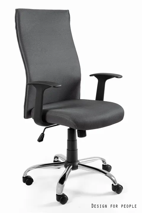 Fotel biurowy Black on Black - PS-8 Szary (W-93A-PS-8)