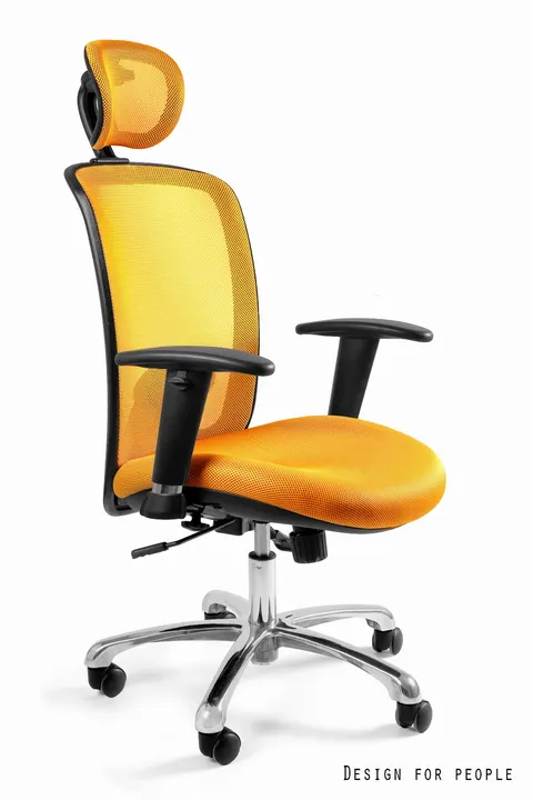 Fotel biurowy Expander - Żółty (W-94-10)