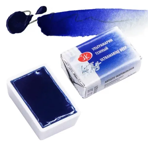 Farba akwarelowa Białe Noce kostka - 521 Ultramarine Deep
