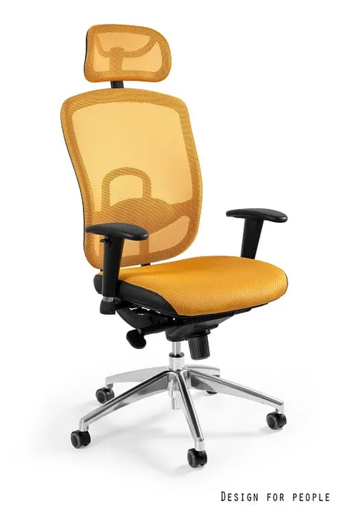 Fotel biurowy Vip - Zółty (W-80-10)