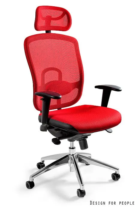 Fotel biurowy Vip - Czerwony (W-80-2)
