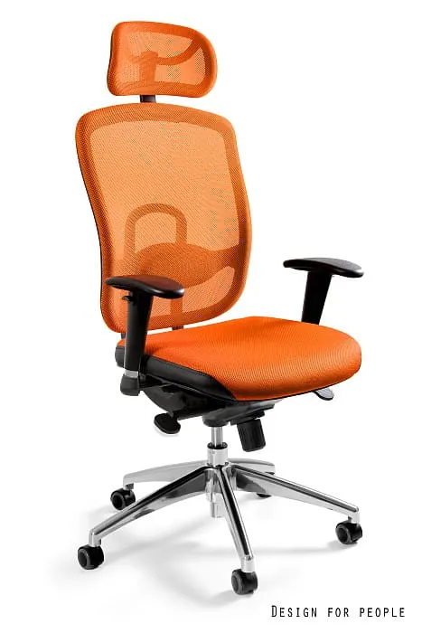 Fotel biurowy Vip - Pomarańczowy (W-80-5)