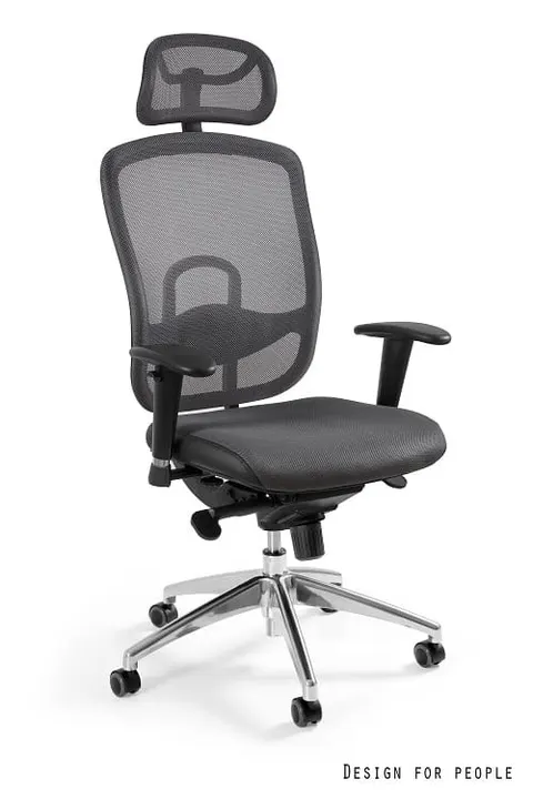 Fotel biurowy Vip - Szary (W-80-8)