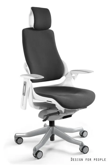 Fotel biurowy Wau - biały BL418 Black (W-609-W-BL418)
