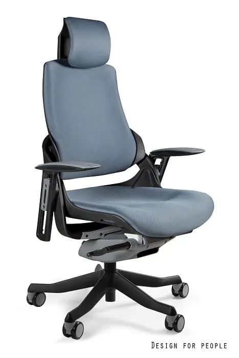 Fotel biurowy Wau - czarny BL417 Slategrey (W-609-B-BL417)