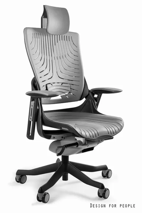 Fotel biurowy Wau 2 - czarny TPE-8 Grey (W-709-B-TPE-8)