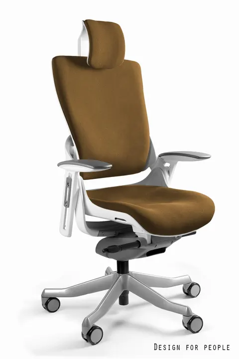 Fotel biurowy Wau 2 - biały BL408 Khaki (W-709-W-BL408)