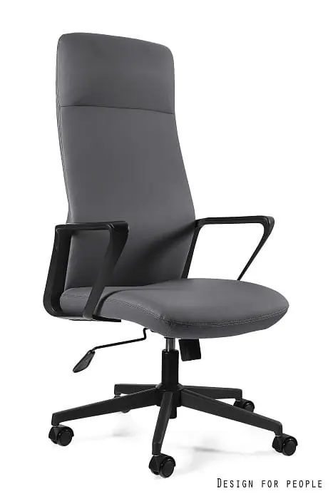Fotel biurowy MARK - EKO-SKÓRA PU-4 SZARA