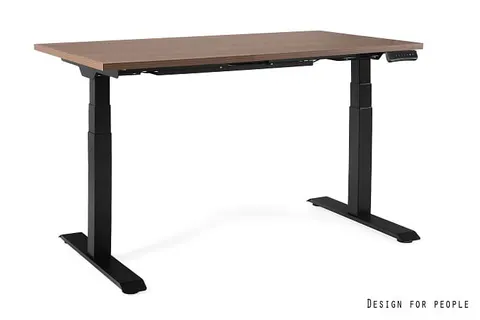 Biurko GROW - CZARNE- 160X70 CM - WALNUT