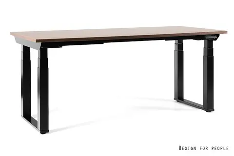 Biurko Q-FORM - CZARNE- 150X80 CM - WALNUT