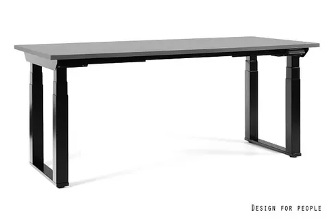 Biurko Q-FORM - CZARNE- 180X80 CM - ANTRACYTOWY