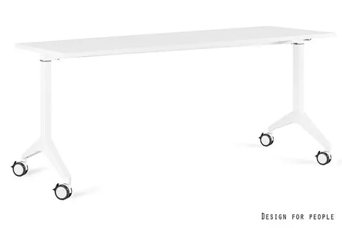 Biurko YUMI S - BIAŁY - STELAŻ I BLAT - 180X70 CM