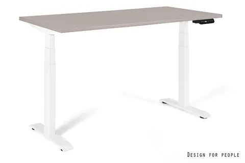 Biurko ACTIVE I - BIAŁY - STELAŻ I BLAT - 160X70 CM - YZ-14 BEŻOWY