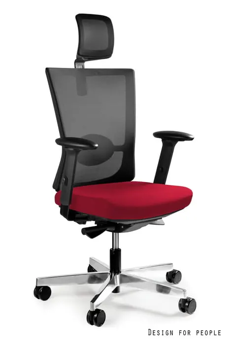 Fotel biurowy Forte - TKANINA BL402 DEEPRED