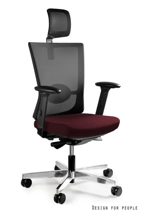 Fotel biurowy Forte - TKANINA BL403 BURGUNDY