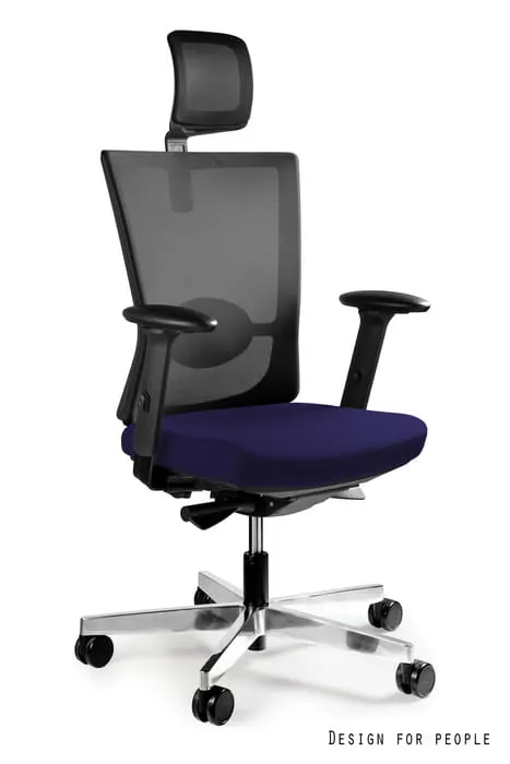 Fotel biurowy Forte - TKANINA BL412 NAVYBLUE