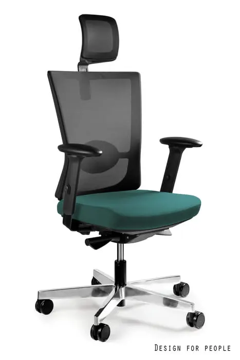 Fotel biurowy Forte - TKANINA BL413 TEALBLUE