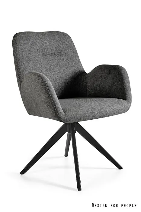 Fotel biurowy Brava - LF-12 CIEMNY SZARY - outlet