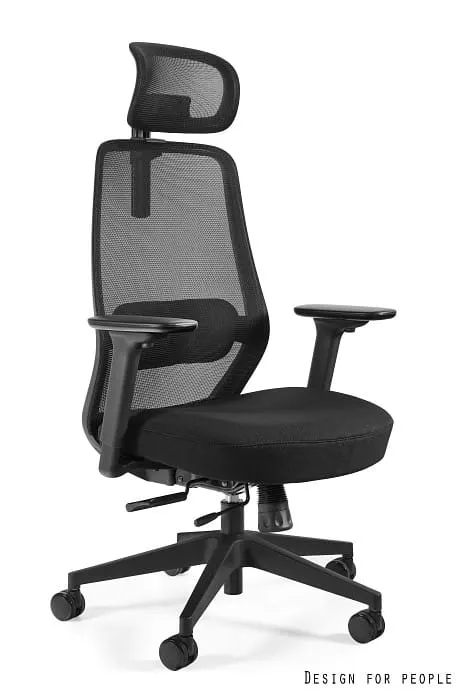 Fotel biurowy SONIC (8125BG) - HY3050 BLACK/JAED823-1 BLACK