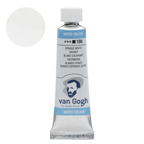 Farba akwarelowa Van Gogh 10 ml 106 White Extra Opaque, Talens