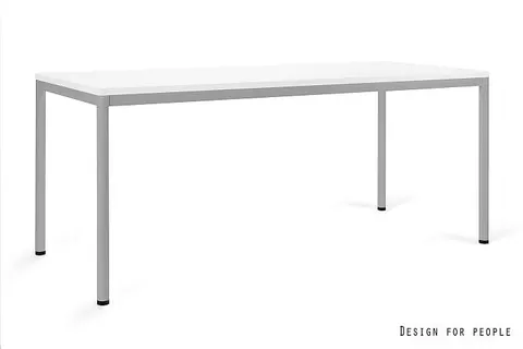 Biurko NOBE MANAGER DESK - SZARY STELAŻ, BLAT 180X80 CM - YZ-02 BIAŁY
