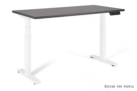 Biurko ACTIVE I - BIAŁY - STELAŻ I BLAT - 140X70 CM - YZ-13 ANTRACYT
