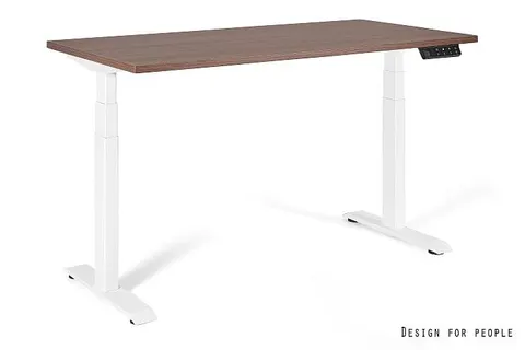 Biurko ACTIVE I - BIAŁY - STELAŻ I BLAT - 160X70 CM - YZ-17 WALNUT