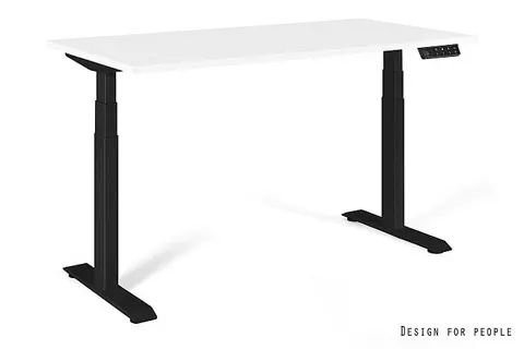 Biurko ACTIVE I - CZARNY - STELAŻ I BLAT - 140X70 CM - YZ-02 BIAŁY