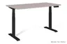 Biurko ACTIVE I - CZARNY - STELAŻ I BLAT - 140X70 CM - YZ-14 BEŻOWY