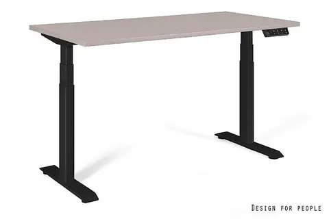 Biurko ACTIVE I - CZARNY - STELAŻ I BLAT - 160X70 CM - YZ-14 BEŻOWY