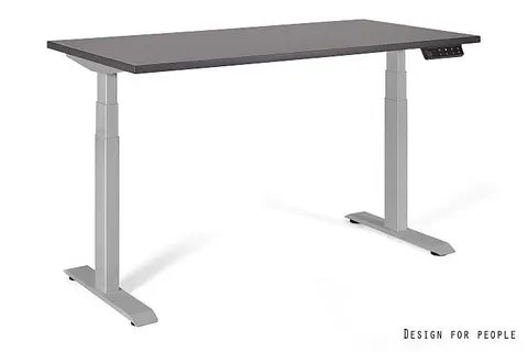 Biurko ACTIVE I - SZARY - STELAŻ I BLAT - 140X70 CM - YZ-13 ANTRACYT