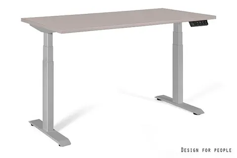 Biurko ACTIVE I - SZARY - STELAŻ I BLAT - 140X70 CM - YZ-14 BEŻOWY