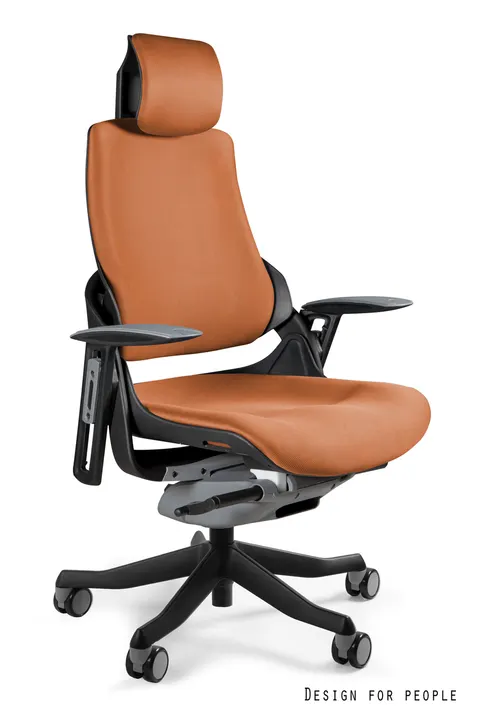 Fotel biurowy WAU - CZARNY/TKANINA BL405 MANDARIN