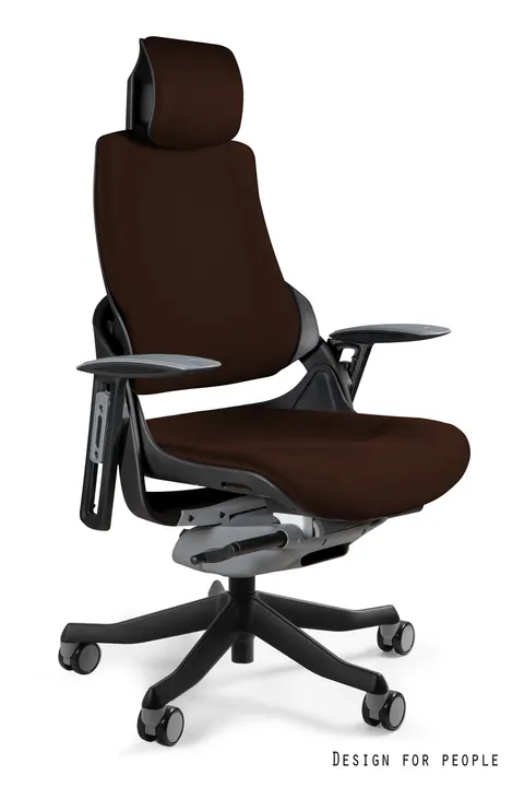 Fotel biurowy WAU - CZARNY/TKANINA BL406 COCOA