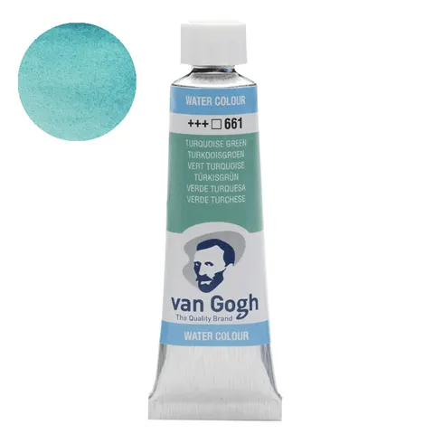 Farba akwarelowa Van Gogh 10 ml 661 Turquoise Green, Talens