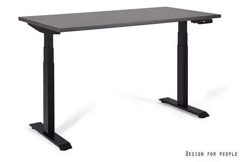 Biurko ACTIVE I - CZARNY - STELAŻ I BLAT - 140X70 CM - YZ-13 ANTRACYT