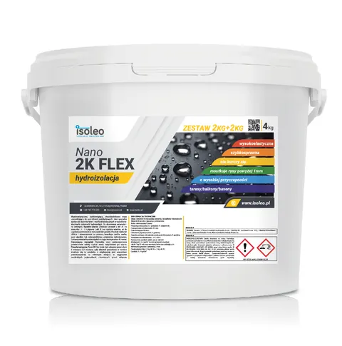 Hydroizolacja 2-składnikowa - Nano2K FLEX 4kg