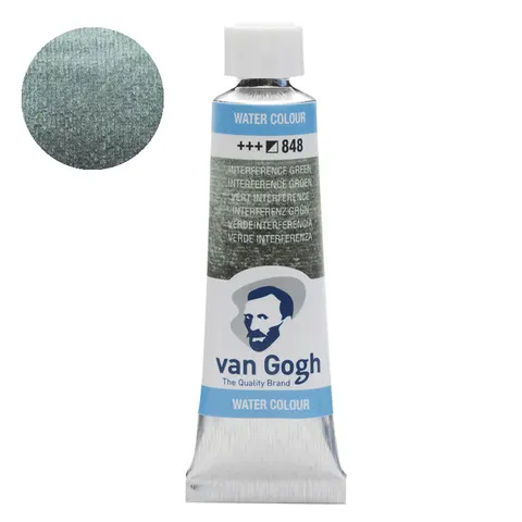 Farba akwarelowa Van Gogh 10 ml 848 Interference Green, Talens
