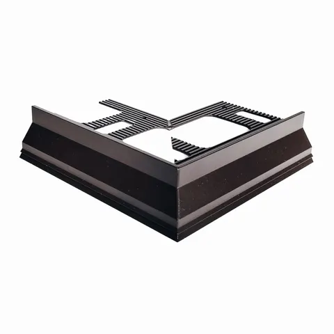 Narożnik okapowy tarasowy ECO-DRIP 10mm BRĄZOWY