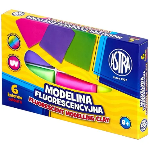Modelina fluorescencyjna Astra - 6 kolorów