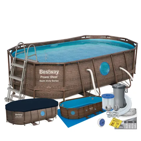 Basen stelażowy 427 x 250 x 100 cm BESTWAY nr kat 56714 - 8w1