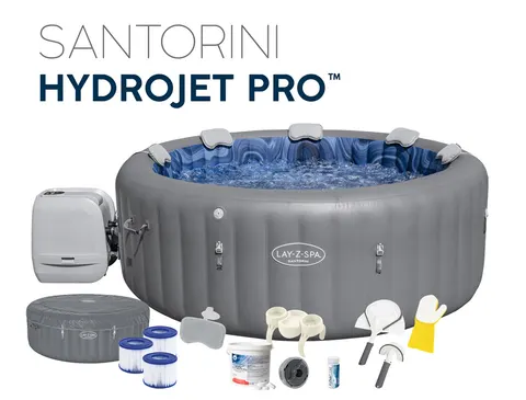 Wanna SPA dmuchane 216 x 80 cm HYDROMASAŻ 6 os. Bestway SANTORINI nr 6001T