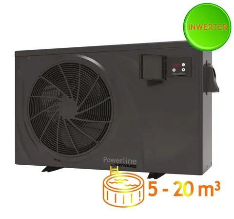 Pompa ciepła inwerterowa do basenu Hayward Powerline 6 - 6kW + gratis bypass