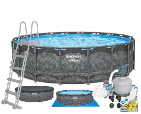 Basen całoroczny stelażowy 549 x 132 cm BESTWAY nr kat 561KC - 8w1